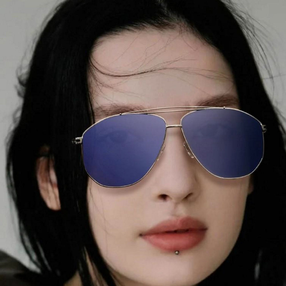 Gd Beautiful Double Bridge Women Eyewear Polarized Eyeglasses Metal Sun Glasses