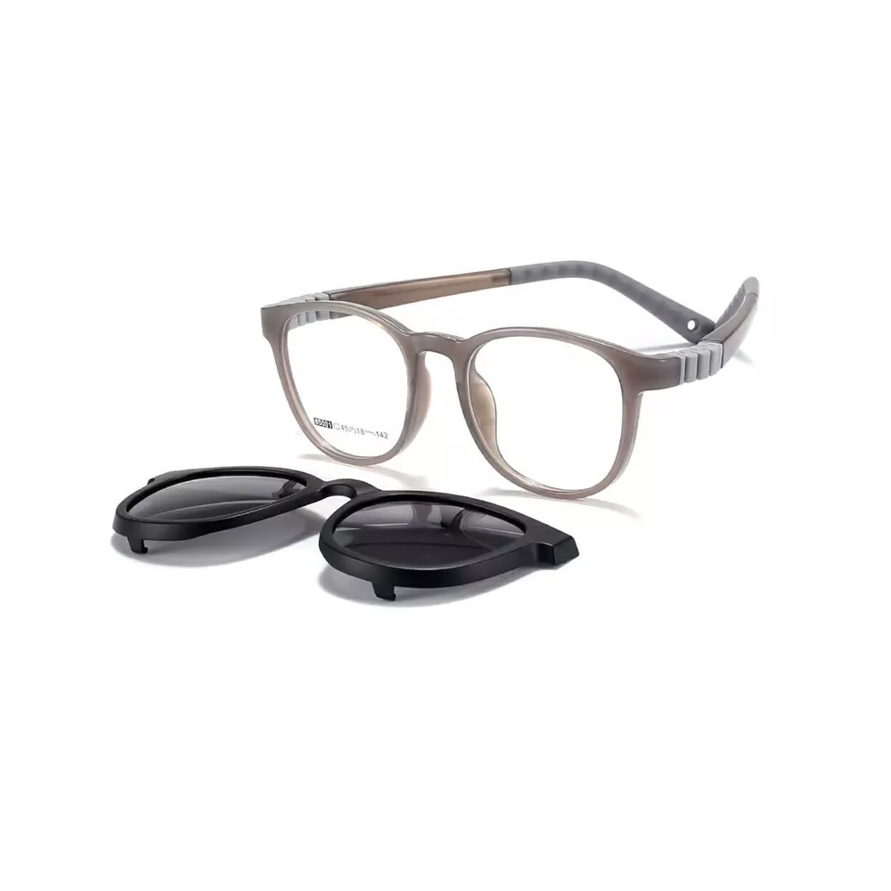 Gd Child Tr90 Optical Frame Comfortable Eyewear AKEMA Kids Clip on Sunglasses