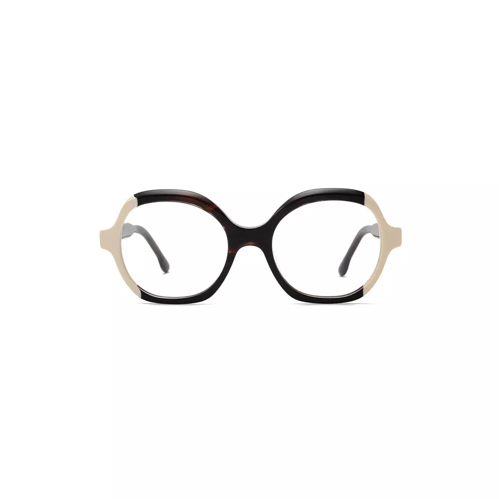 Gd Round Glasses Lamination Acetate Optical Frame Women Men Eyeglasses