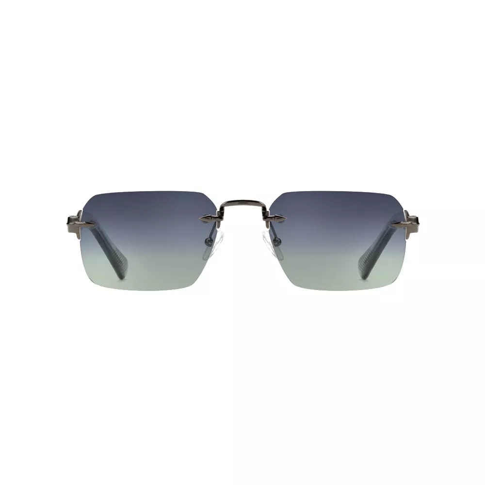 Gd New Design Acetate Temple Specs Retro Eyeglasses Rimless Metal Sunglasses