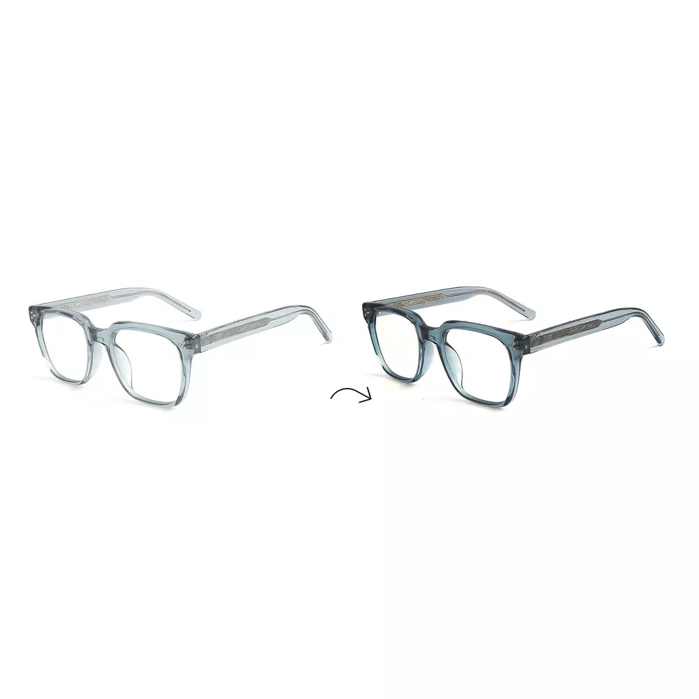 Gd Injection Acetate Glasses Photochromic Frame Color Change Optical Frame