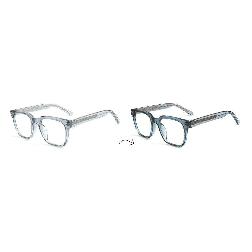 Gd Injection Acetate Glasses Photochromic Frame Color Change Optical Frame