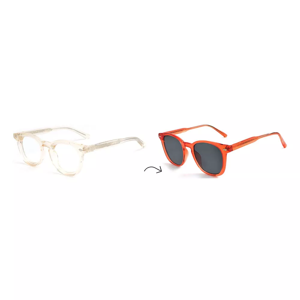 Gd Photochromic Sunglasses Small Frame Injection Acetate Optical Glasses