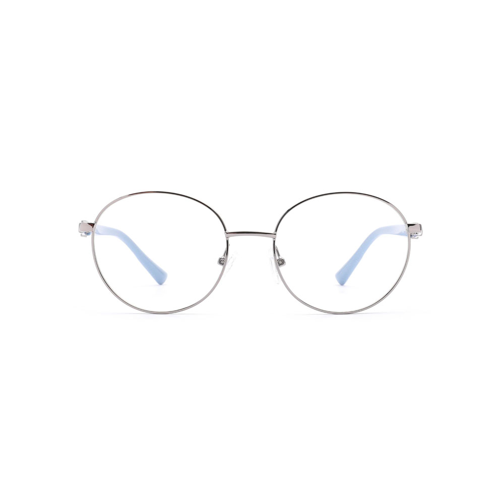 Gd Trendy Anti-Blue Ray Round Cycling Frame Women Metal Optical Glasses