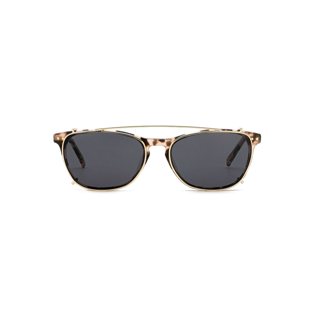 Gd Wholesale Fashion Unisex Eyewear Metal Clip Acetate Frame Clip On Sunglasses