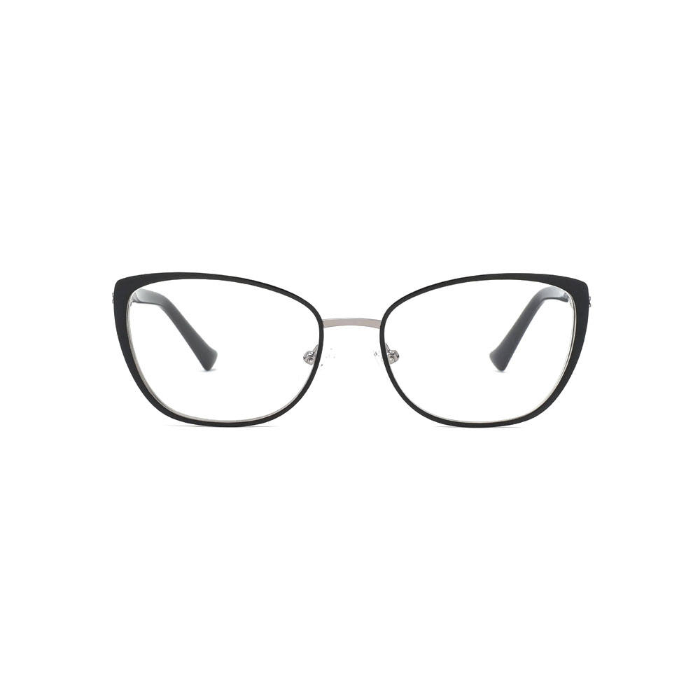 Gd Stylish Eyewear Cat Eye gafas Beautiful Temple Factory Supply Unisex Metal Optical Frame