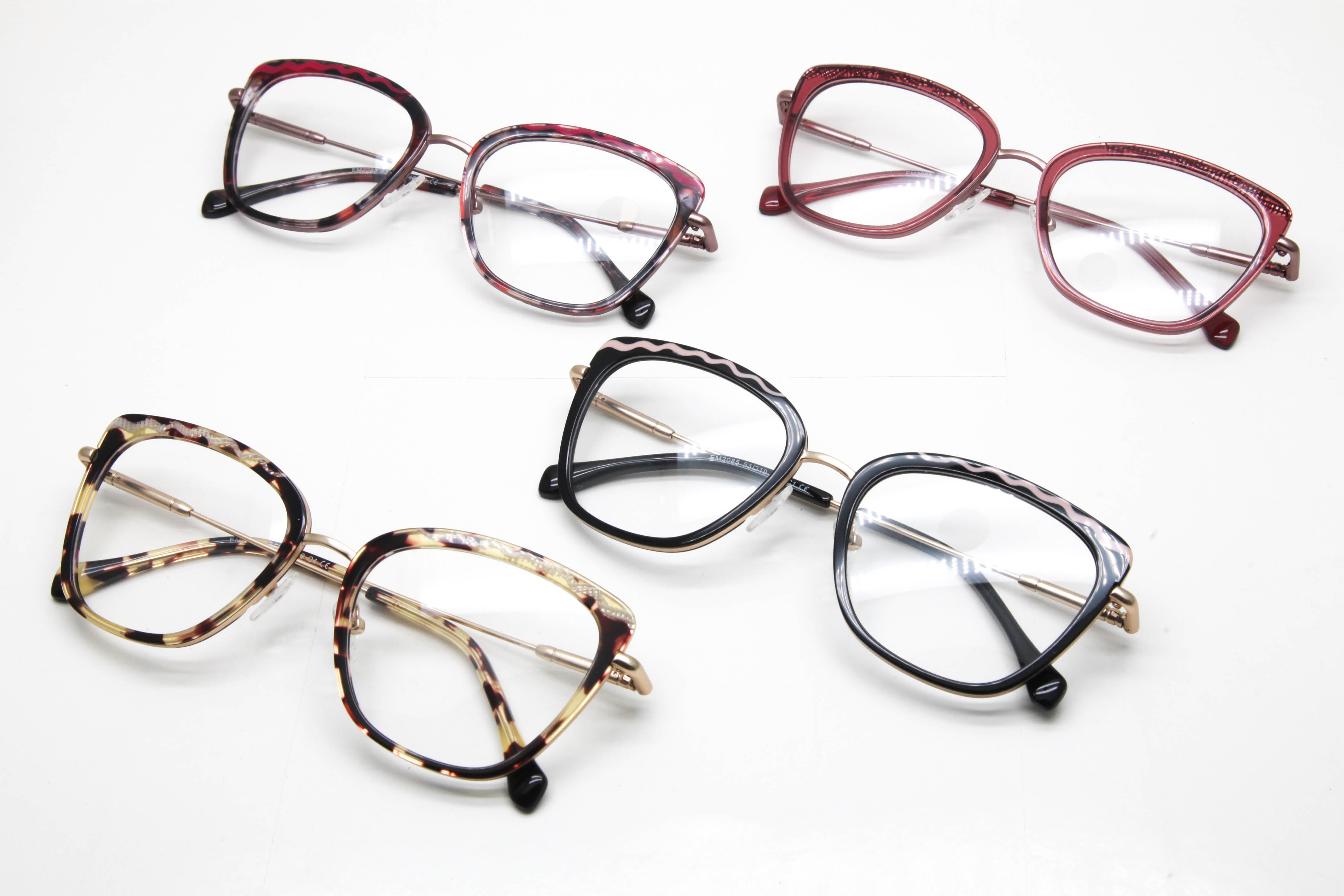 Acetate and Metal Optical Frames Crafted with Precision by Our Factory