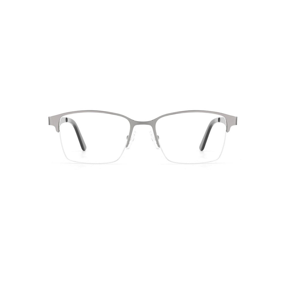 Gd nala Business Style Half Frame Factory Supply gafas Metal Optical Frame Men Metal Eyewear