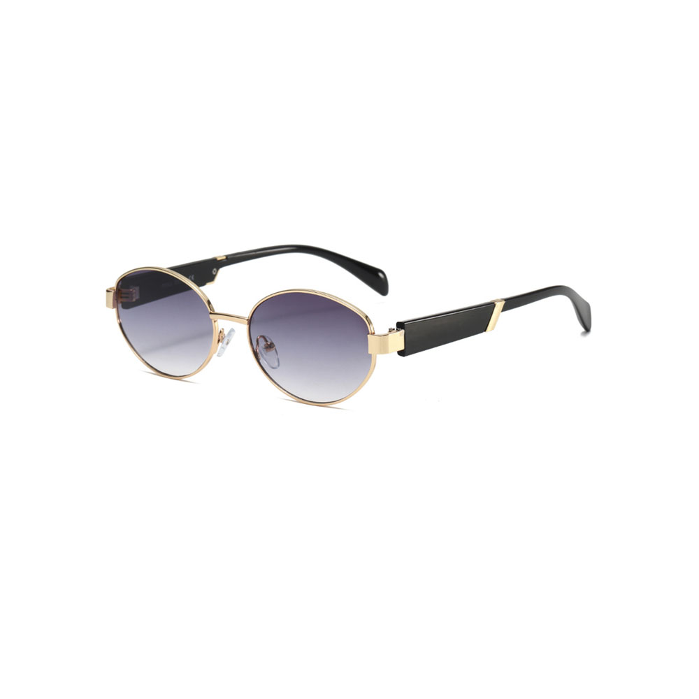 Gd Factory Direct Sales Ellipse Designer Sunglasses Women Metal Polarized Sunglasses
