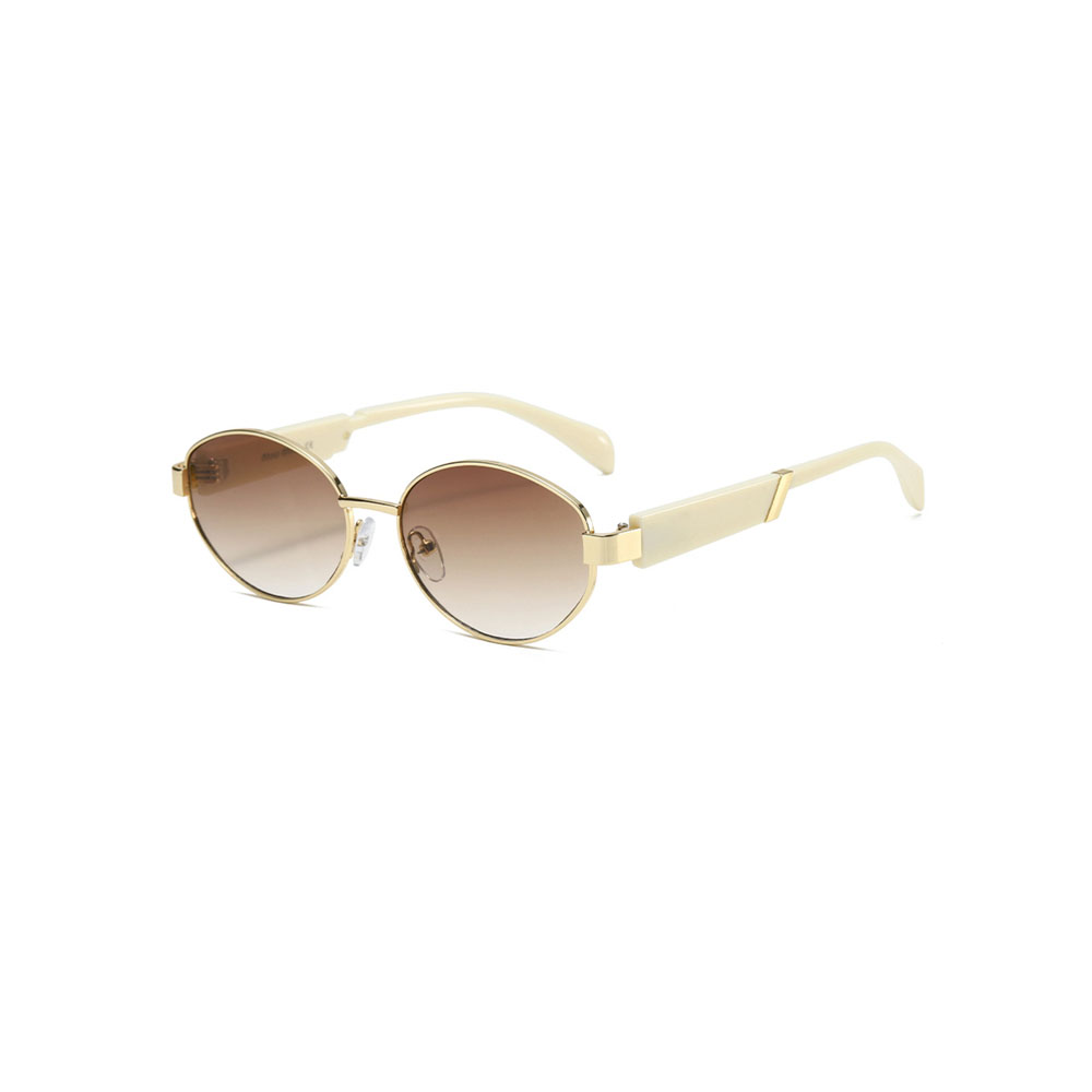 Gd Factory Direct Sales Ellipse Designer Sunglasses Women Metal Polarized Sunglasses