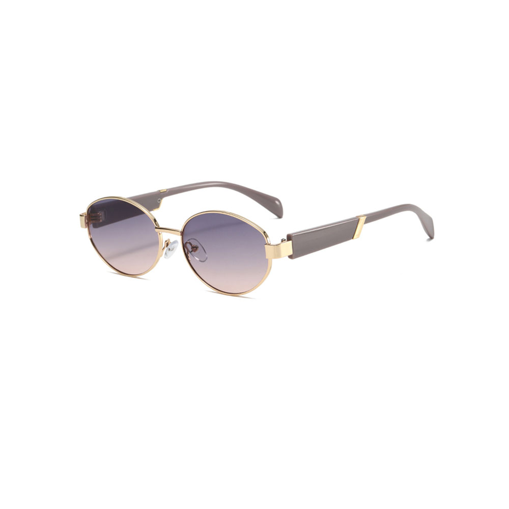 Gd Factory Direct Sales Ellipse Designer Sunglasses Women Metal Polarized Sunglasses