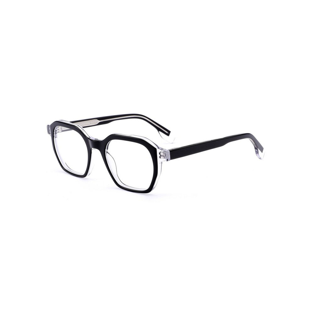 Gd Transparent Acetate Eyewear Factory Manufacture gafas Color-block Acetate Optical Frame