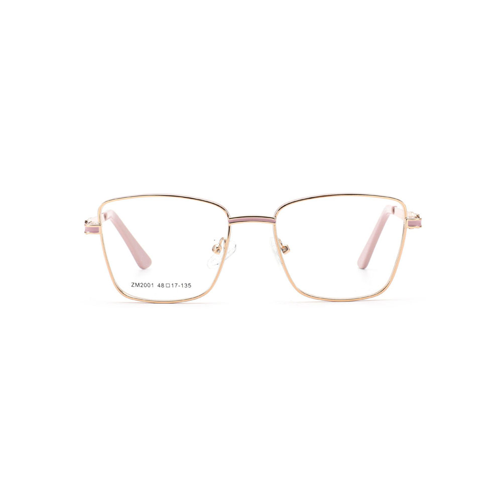 Gd Manufacturer Supply Popular gafas Colorful Rims Optical Frame Unisex Metal Eyewear