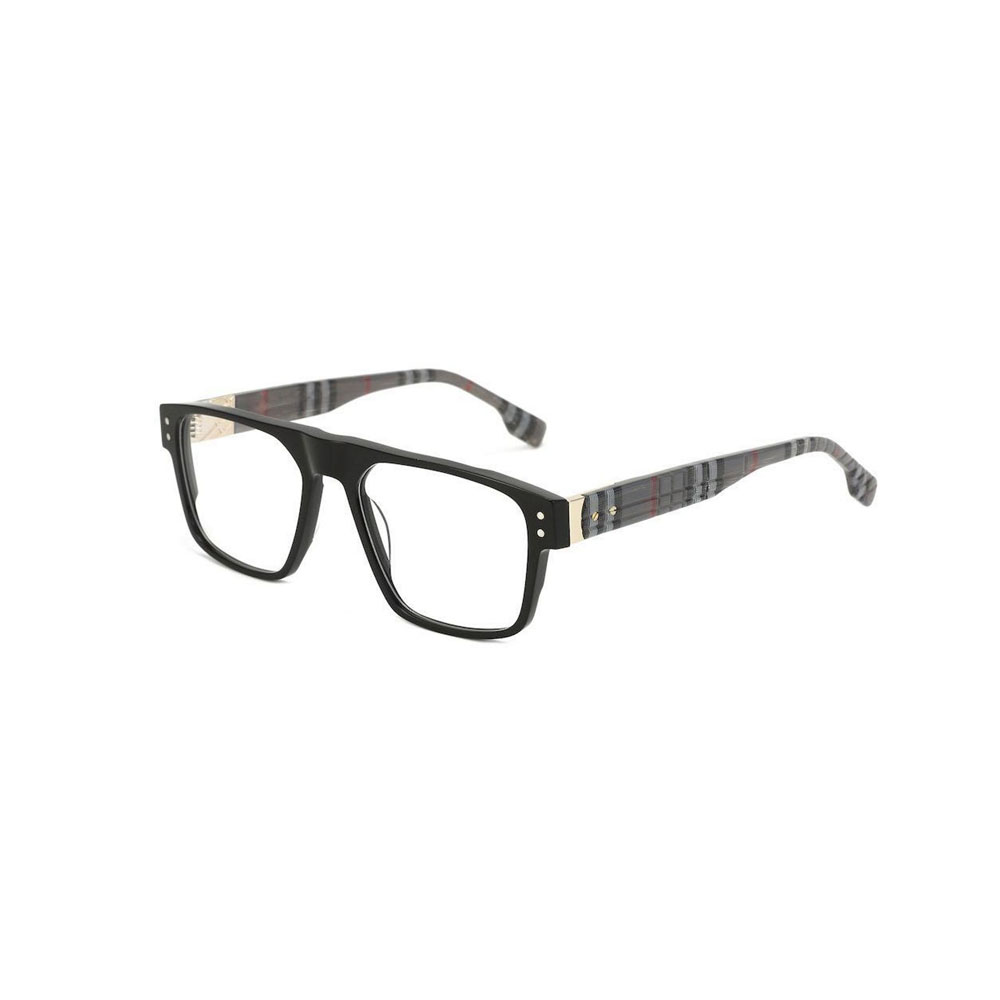 Gd Modern Plaid Pattern Unisex gafas Factory Direct Sale Dupe Luxury Eyewear Acetate Optical Frame