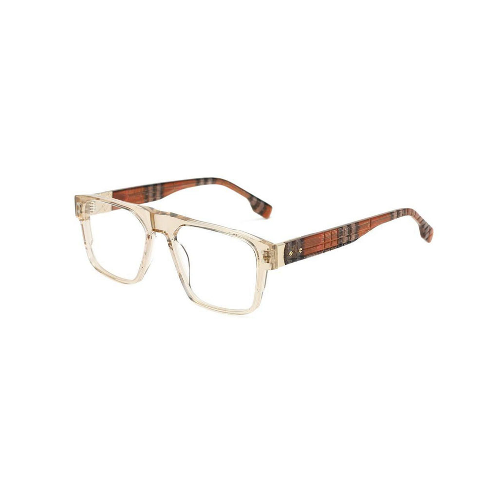 Gd Modern Plaid Pattern Unisex gafas Factory Direct Sale Dupe Luxury Eyewear Acetate Optical Frame