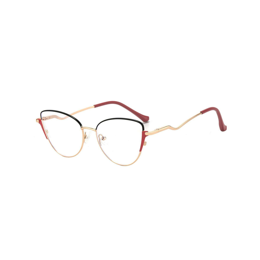 Gd Cat Eye Modern Legs Eyeglasses Sourced Factory gafas Steel Skin Optical Frame Women Metal Eyewear