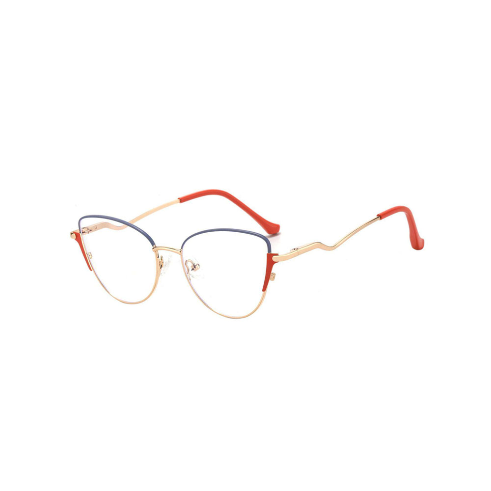 Gd Cat Eye Modern Legs Eyeglasses Sourced Factory gafas Steel Skin Optical Frame Women Metal Eyewear