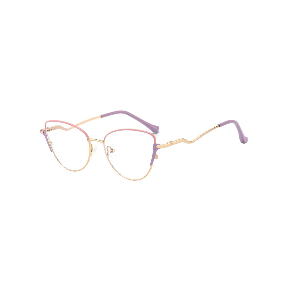 Gd Cat Eye Modern Legs Eyeglasses Sourced Factory gafas Steel Skin Optical Frame Women Metal Eyewear