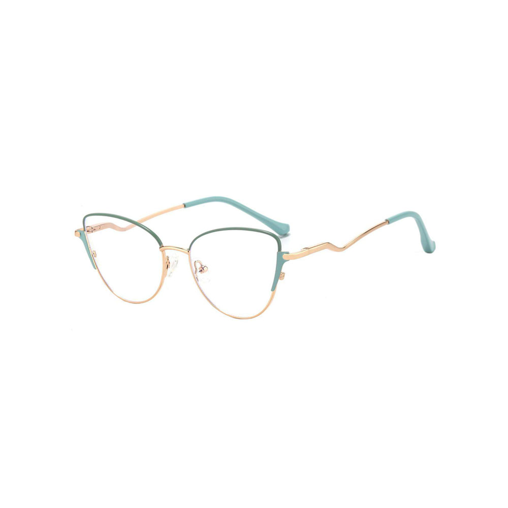 Gd Cat Eye Modern Legs Eyeglasses Sourced Factory gafas Steel Skin Optical Frame Women Metal Eyewear