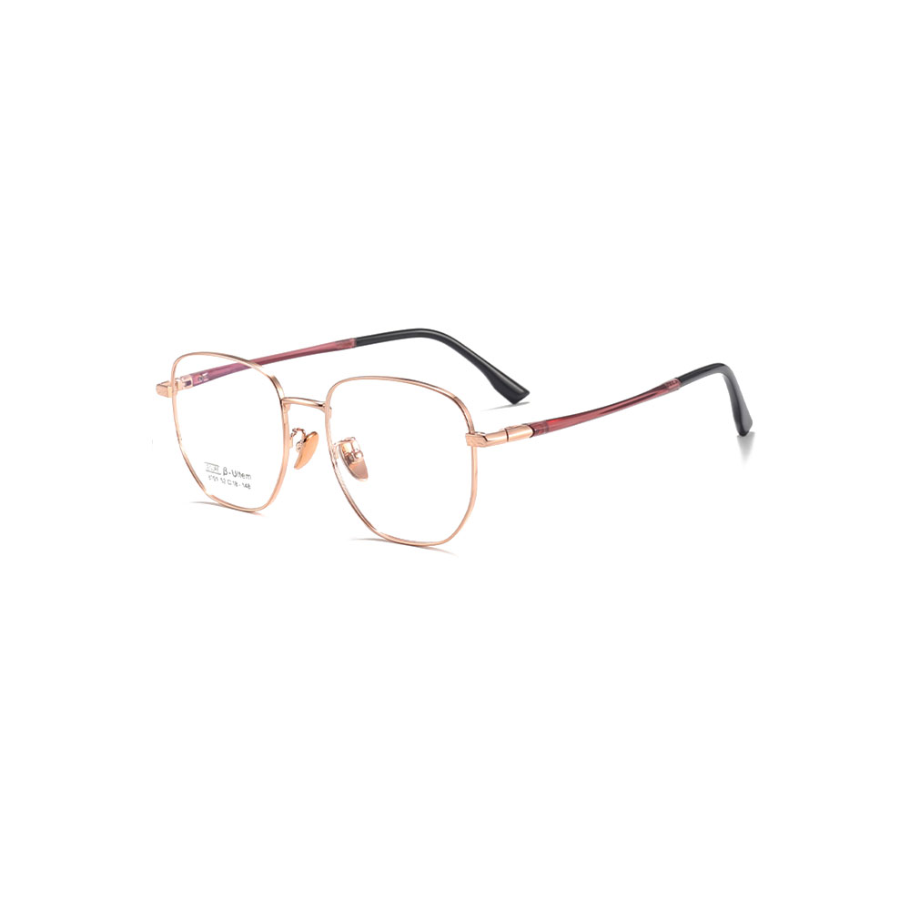 Gd Comfortable Eyeglasses Factory Supply Optical Frame Classic gafas Popular Ultem Temple Women Metal Eyewear