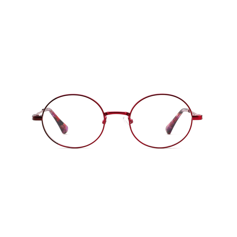 Gd Factory Wholesale Small Size Frame Round Eyewear Color-blocking Women Metal Optical Frame