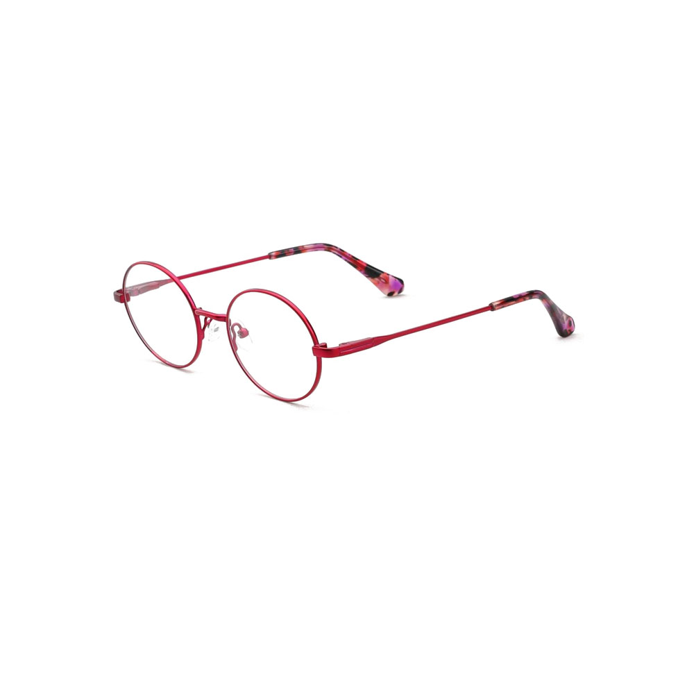 Gd Factory Wholesale Small Size Frame Round Eyewear Color-blocking Women Metal Optical Frame