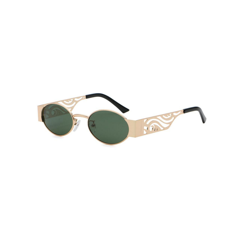 Gd Dainty Detailing Chic Temple Manufacturer Sale Sunglasses Ellipse Polarized Sunglasses Unisex Metal Sunglasses