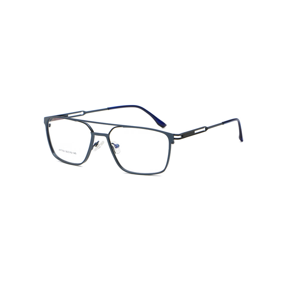 Gd Cheap Metal Optical Frame Manufacturer Supply Handsome Design Double Bridge Men Metal Eyewear