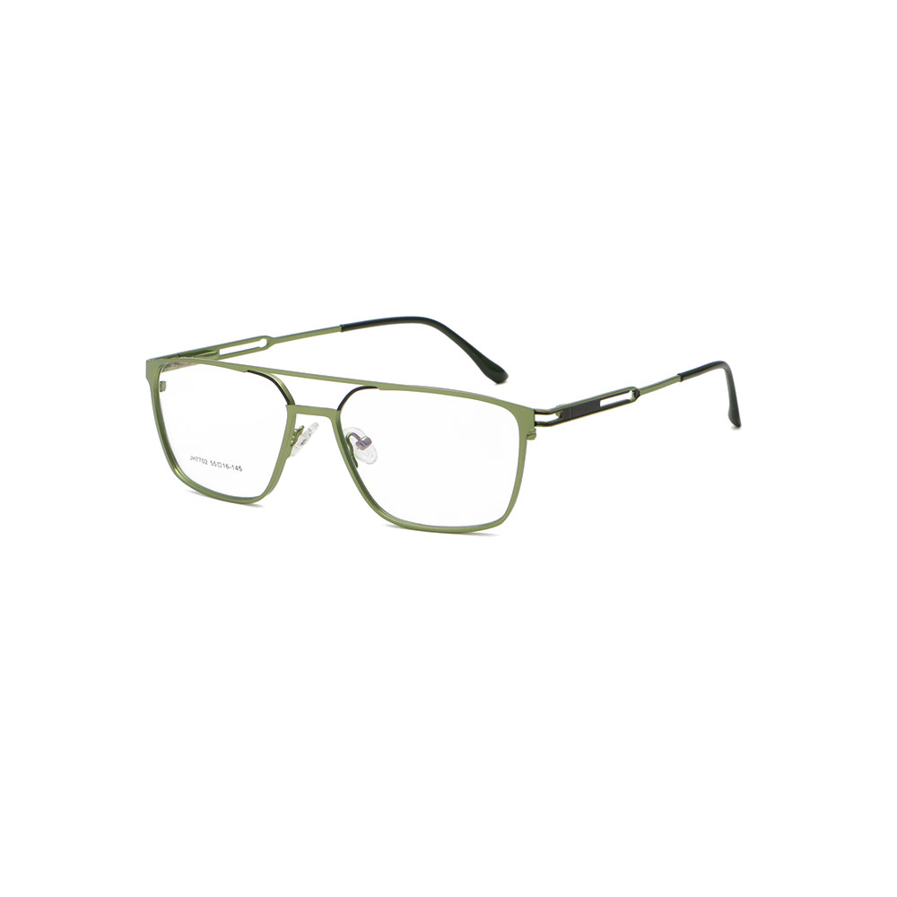 Gd Cheap Metal Optical Frame Manufacturer Supply Handsome Design Double Bridge Men Metal Eyewear