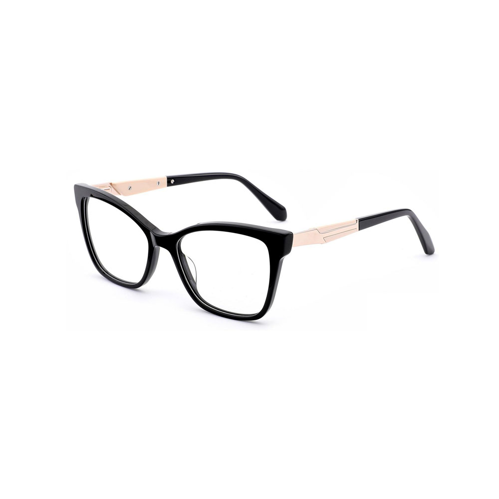 Gd Factory Sale Unisex Eyewear Classic Frame Fashion Temple gafas Colorful Metal Temple Acetate Optical Frame