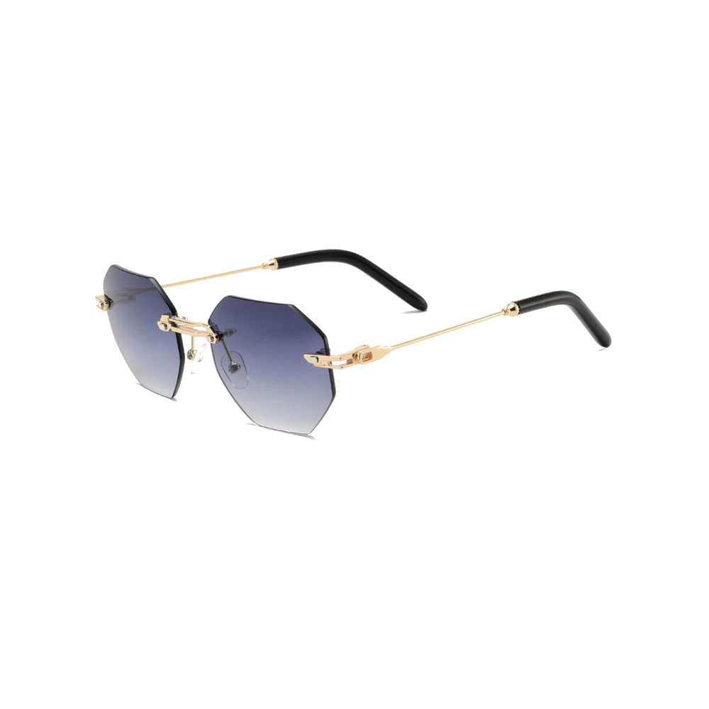 Gd Unique Design Rimless Manufacturer Sale High Quality Polarized Sunglasses Rimless Metal Sunglasses