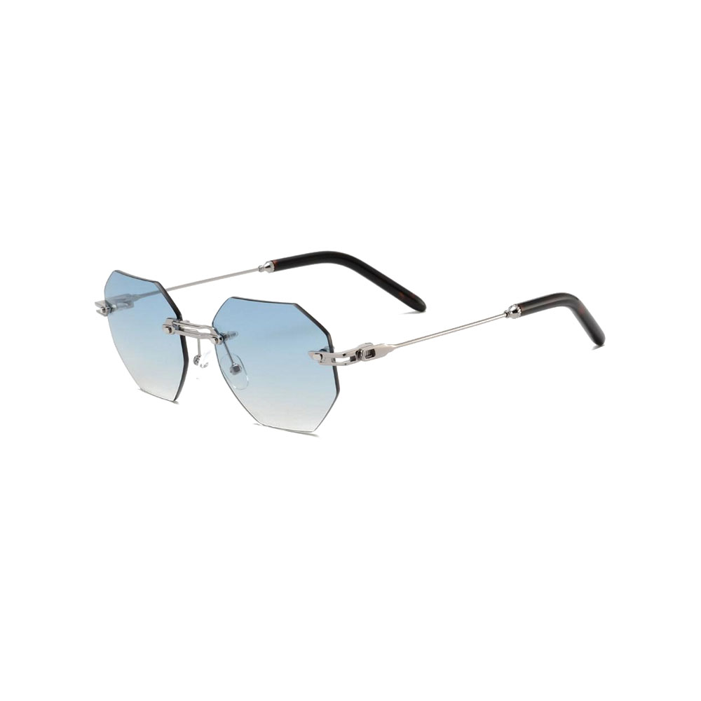 Gd Unique Design Rimless Manufacturer Sale High Quality Polarized Sunglasses Rimless Metal Sunglasses