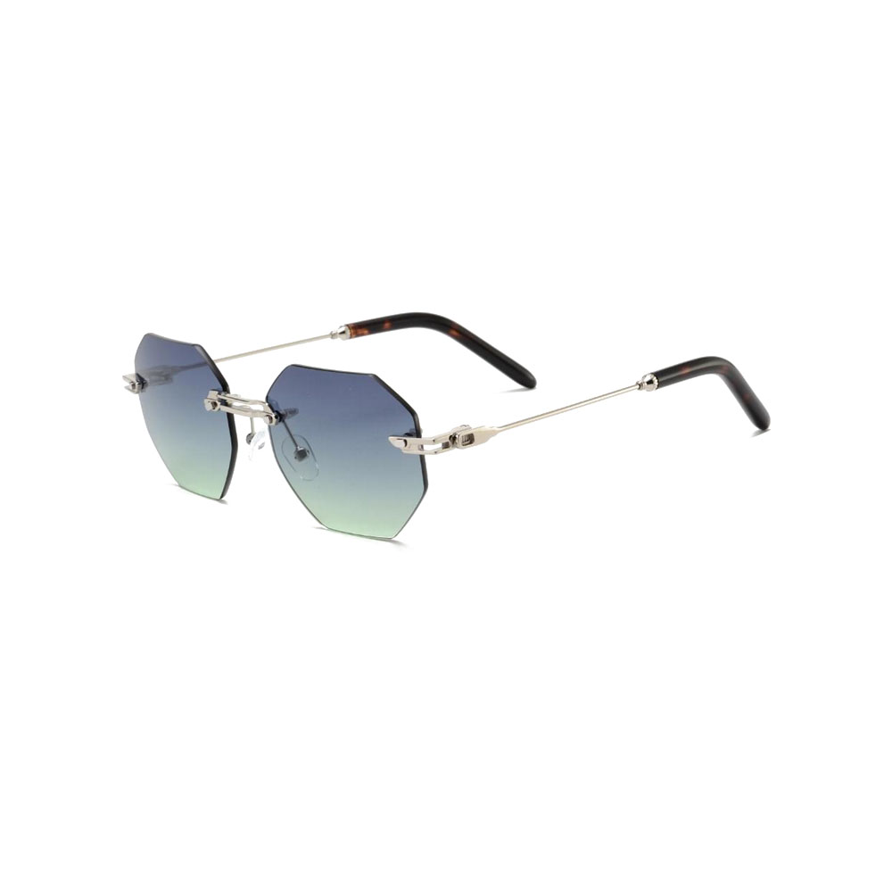 Gd Unique Design Rimless Manufacturer Sale High Quality Polarized Sunglasses Rimless Metal Sunglasses