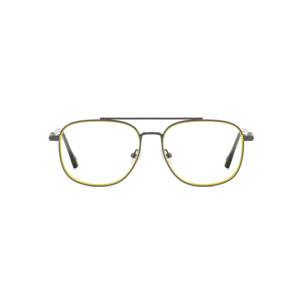 Gd Factory Supply gafas Color Blocking Double Bridge Unisex Metal Eyewear Metal Optical Frame