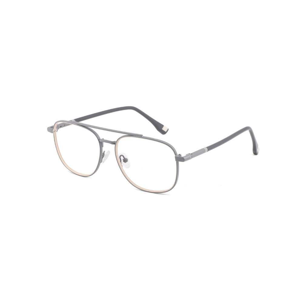 Gd Factory Supply gafas Color Blocking Double Bridge Unisex Metal Eyewear Metal Optical Frame