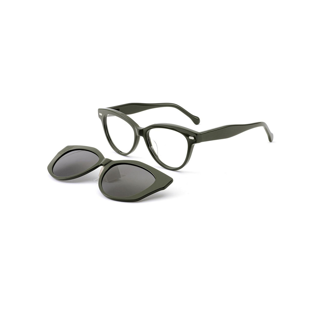 Gd High-end Quality Glasses Polarized Sunglasses Factory Direct Sale Cat Eye Glasses Acetate Clip On Sunglasses