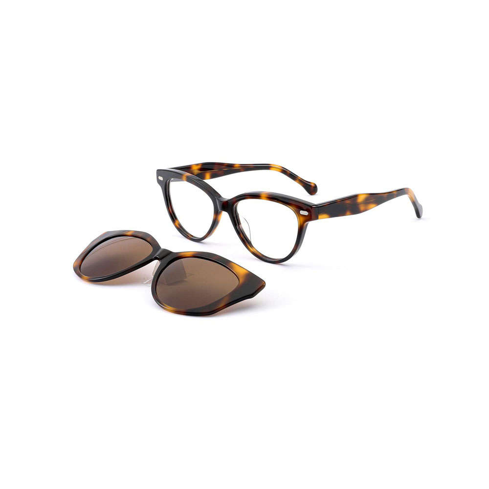 Gd High-end Quality Glasses Polarized Sunglasses Factory Direct Sale Cat Eye Glasses Acetate Clip On Sunglasses