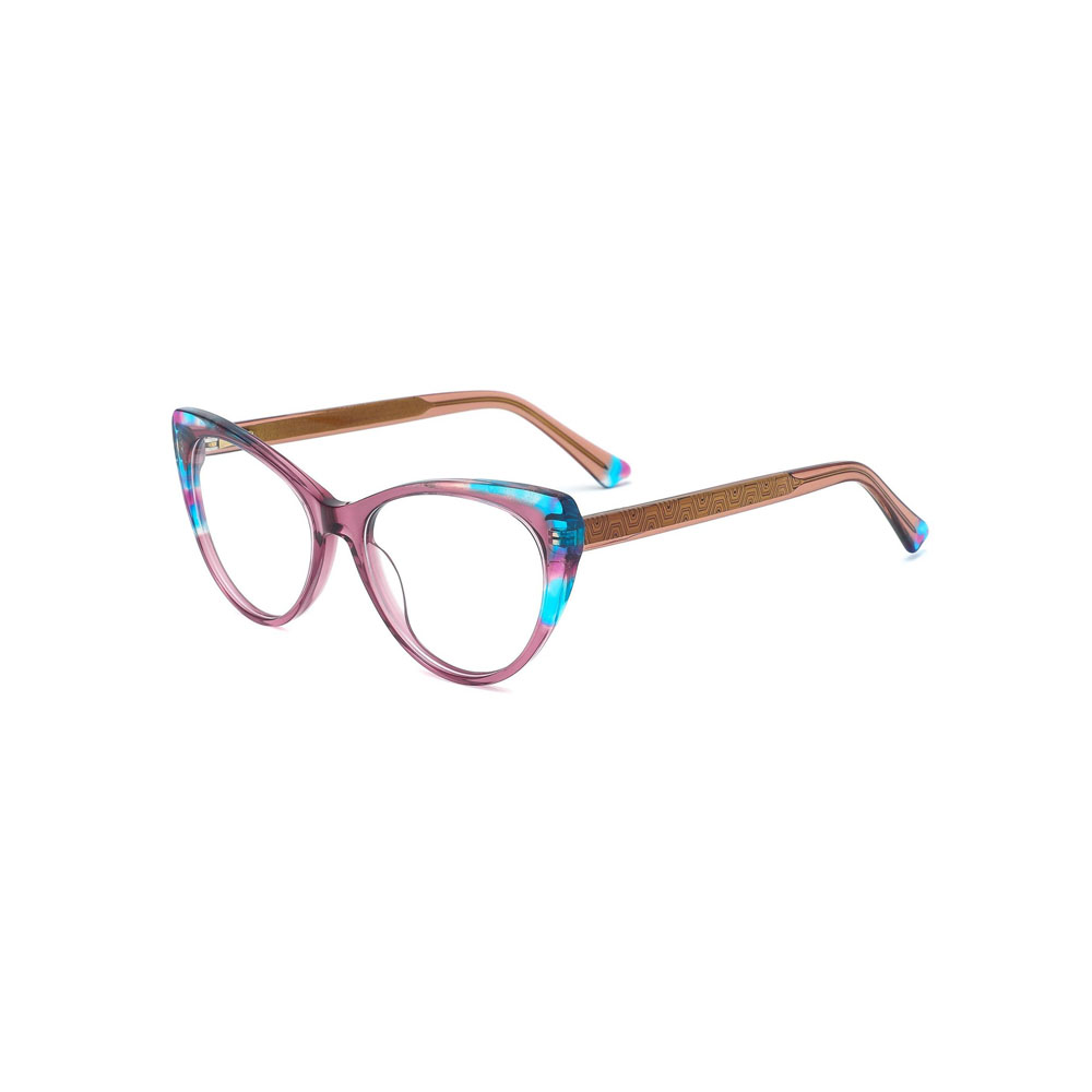 Gd Lamination Acetate Optical Frame Playful Color Factory Supply Cat Eye gafas Women Acetate Eyewear