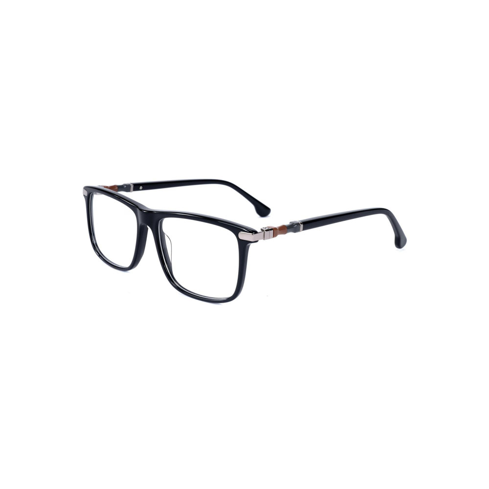 Gd Classic Square Gafas Factory Supply Acetate Optical Frame With Metal Temple Eyewear Men Acetate Eyewear