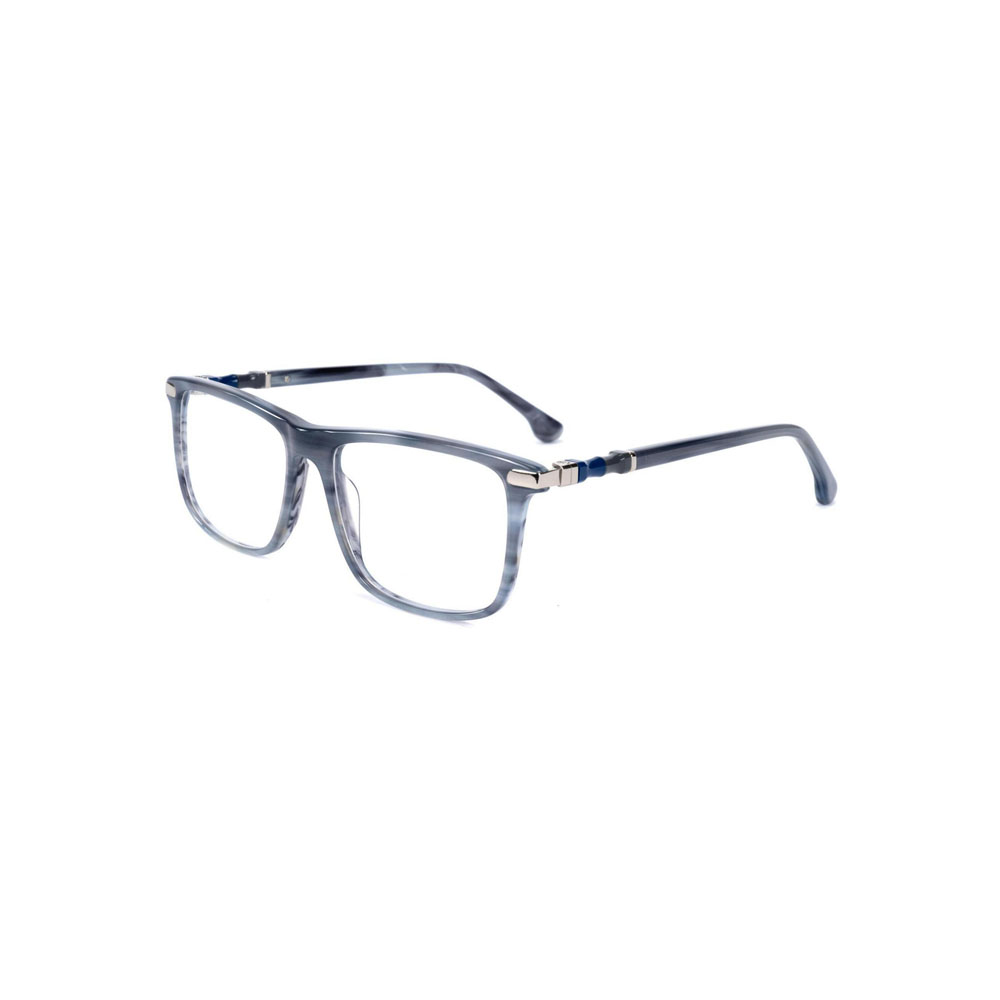 Gd Classic Square Gafas Factory Supply Acetate Optical Frame With Metal Temple Eyewear Men Acetate Eyewear