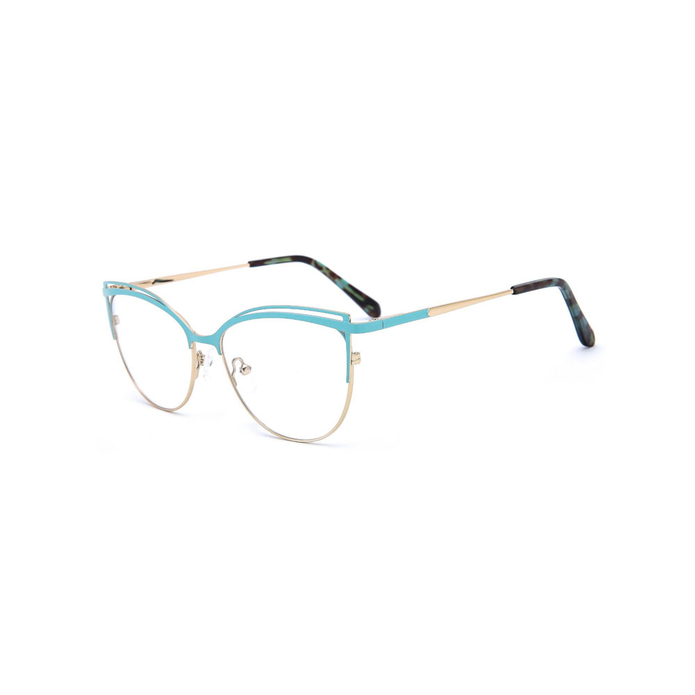 Gd Slim Metal Eyeglasses Cat-eye Style Eyewear Manufacturer Supply Playful Color Retro gafas Metal Optical Frame