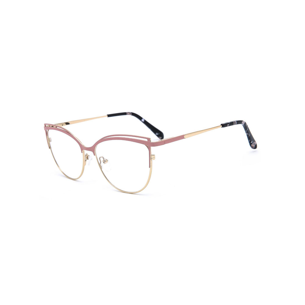 Gd Slim Metal Eyeglasses Cat-eye Style Eyewear Manufacturer Supply Playful Color Retro gafas Metal Optical Frame