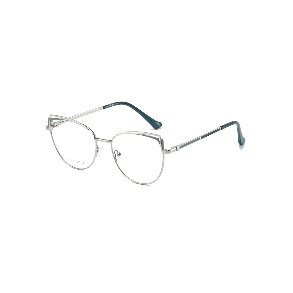 Gd Lady Cat-eye Eyewear Factory Supply gafas Hollow-out Design Metal Optical Frame Women Metal Eyewear
