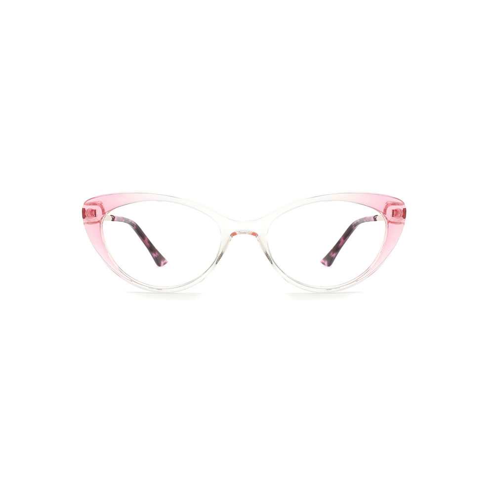Gd Chic gafas Gradient Transparent Eyewear TR90 Optical Frame Factory Supply Cat-eye Women TR Eyewear