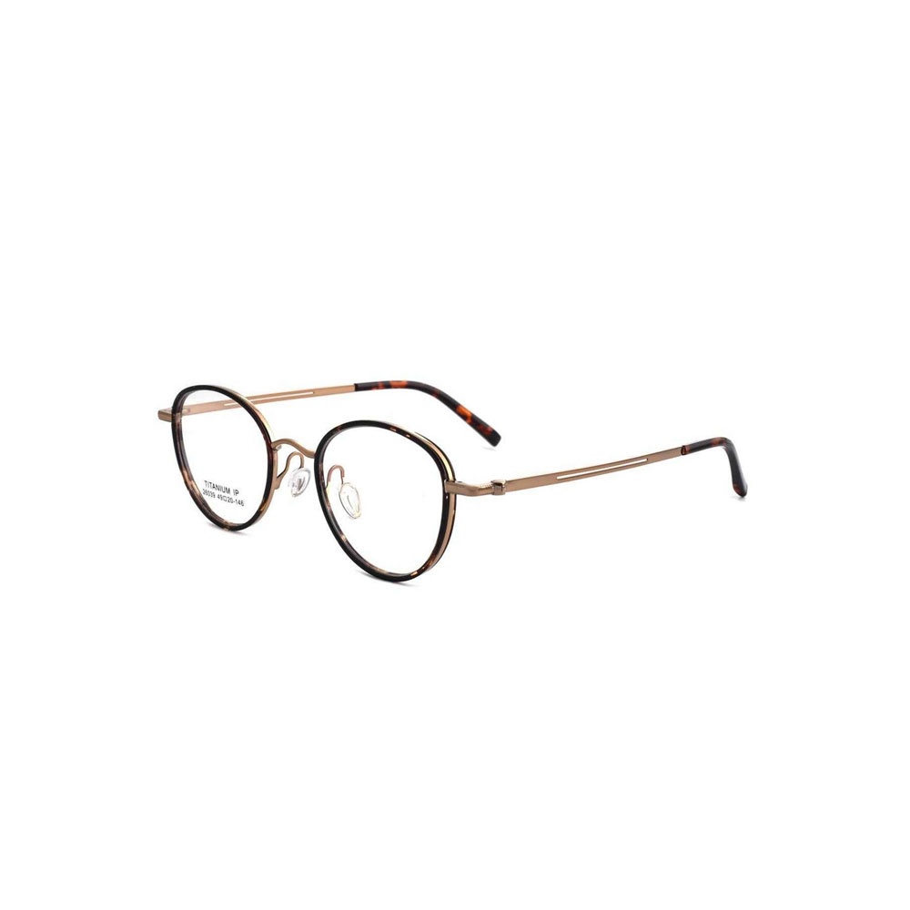 Gd Vintage Oval Frame SEA Eyeglasses Factory Supply gafas Titanium Frame TR90 Rims TR Eyewear Titanium Optical Frame