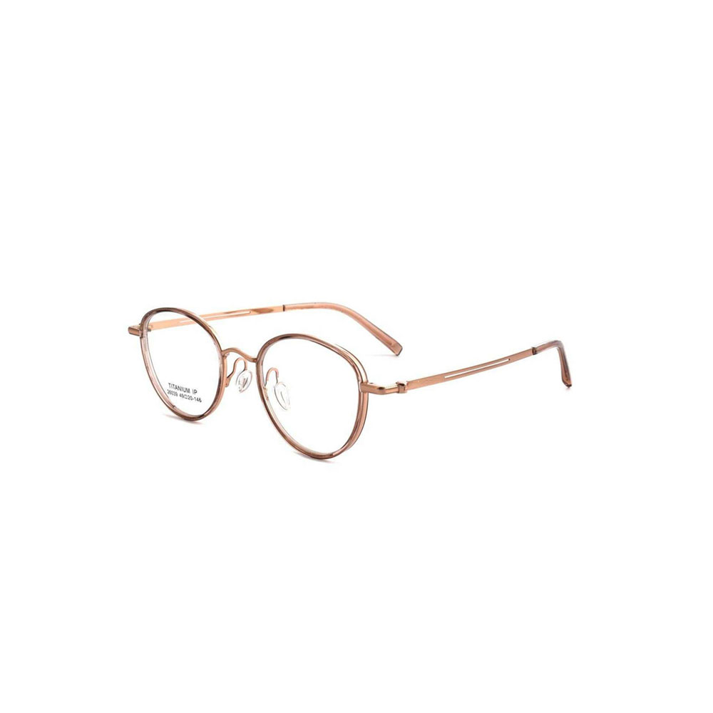 Gd Vintage Oval Frame SEA Eyeglasses Factory Supply gafas Titanium Frame TR90 Rims TR Eyewear Titanium Optical Frame