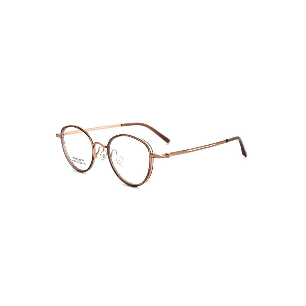 Gd Vintage Oval Frame SEA Eyeglasses Factory Supply gafas Titanium Frame TR90 Rims TR Eyewear Titanium Optical Frame