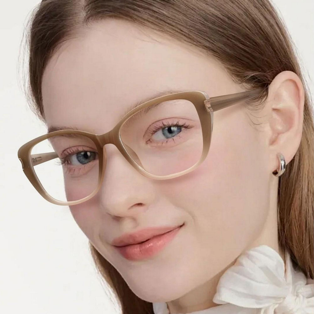 Gd Anti Blue Light Lenses Soft Color Eyeglasses Cat-eye TR90 Optical Frame Manufacturer Supply gafas Women TR Eyewear
