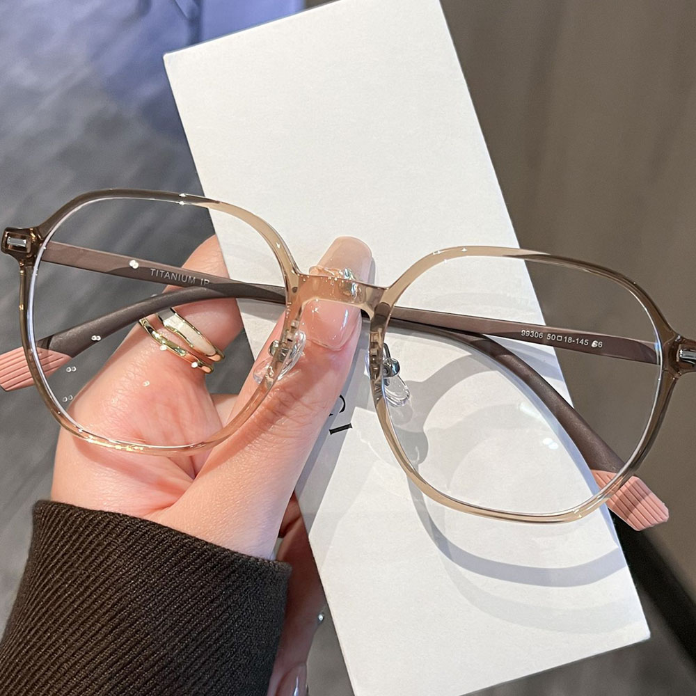 Gd Beautiful gafas Women Translucent Frame TR Optical Frame Factory Supply Comfortable Titanium Temple TR90 Eyewear