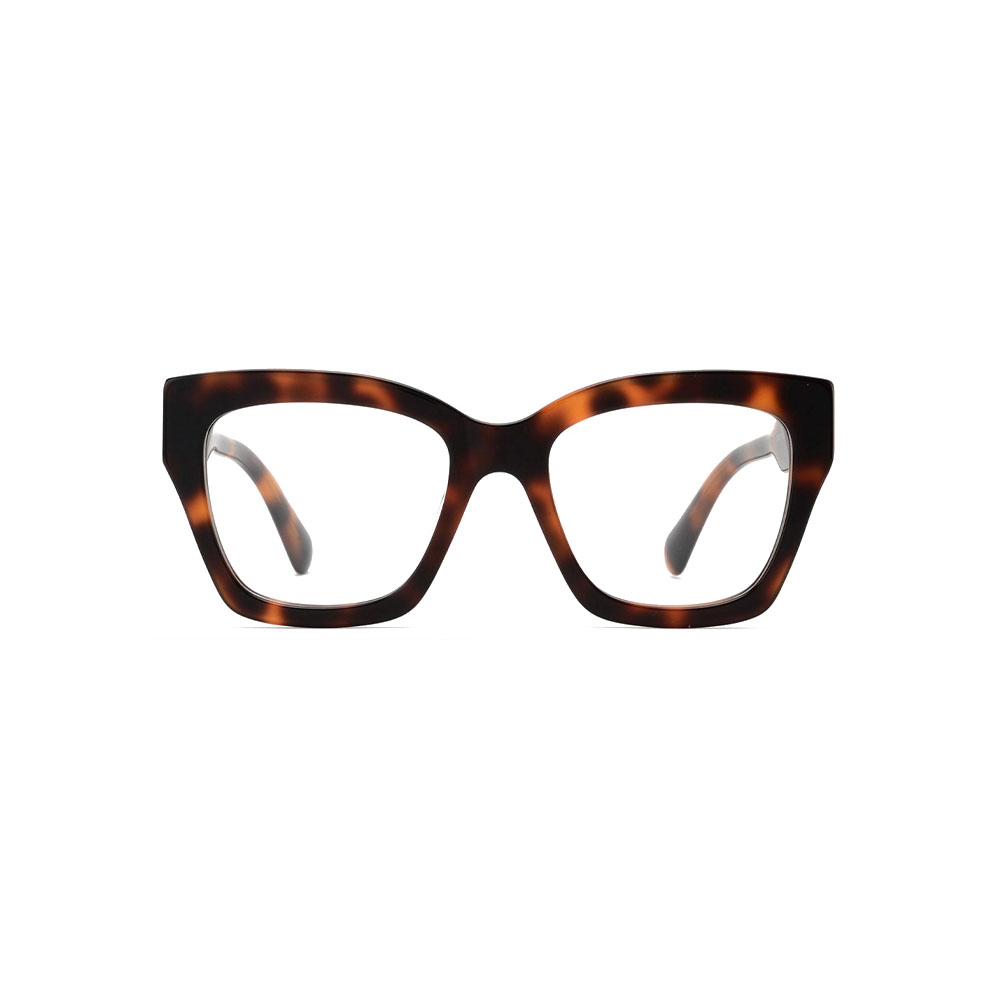 Gd Hot Sale Factory Supply Chic Bold Wide Temple Eyewear Brand Design Casual gafas Acetate Optical Frame